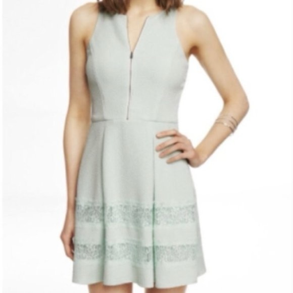 Express Mint Green Mini Dress - Picture 3 of 11